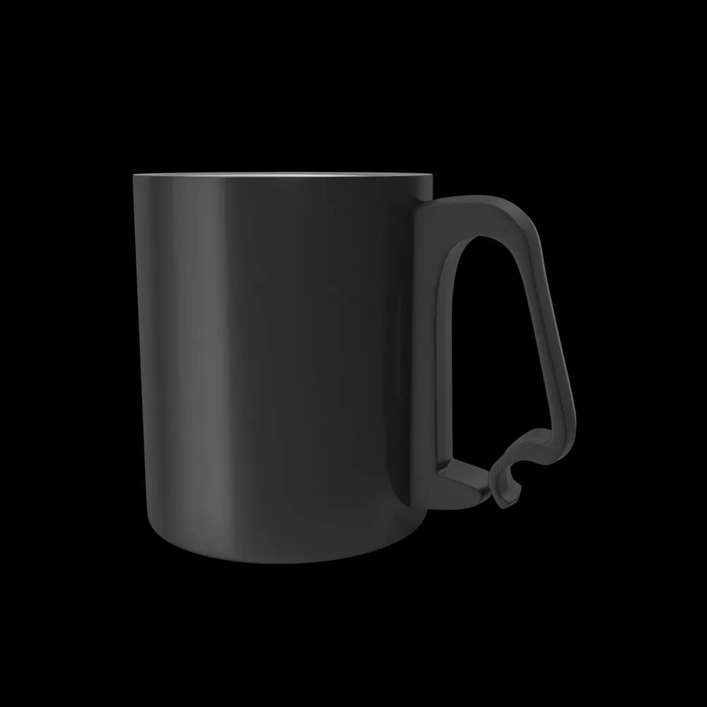 Black Aluminium Cup