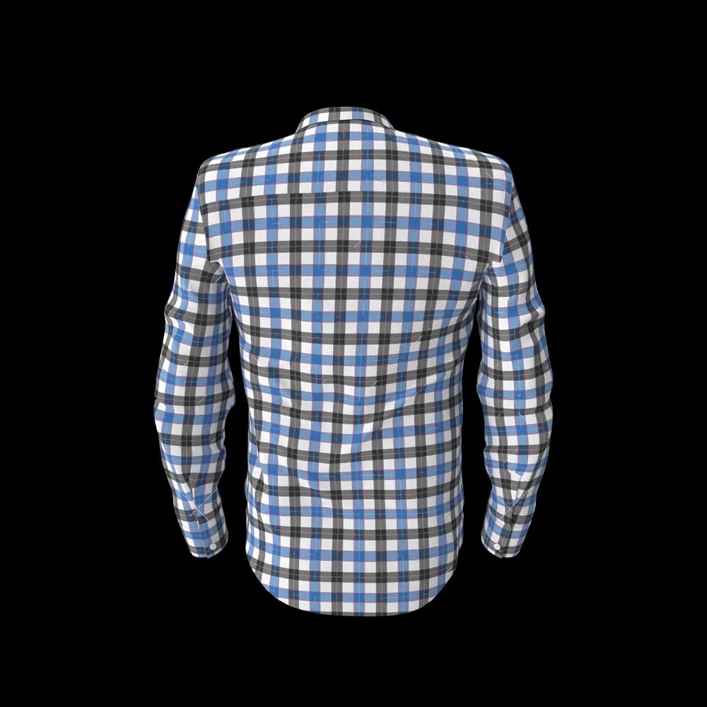 Blue & Black Check Shirt thumbnail 3