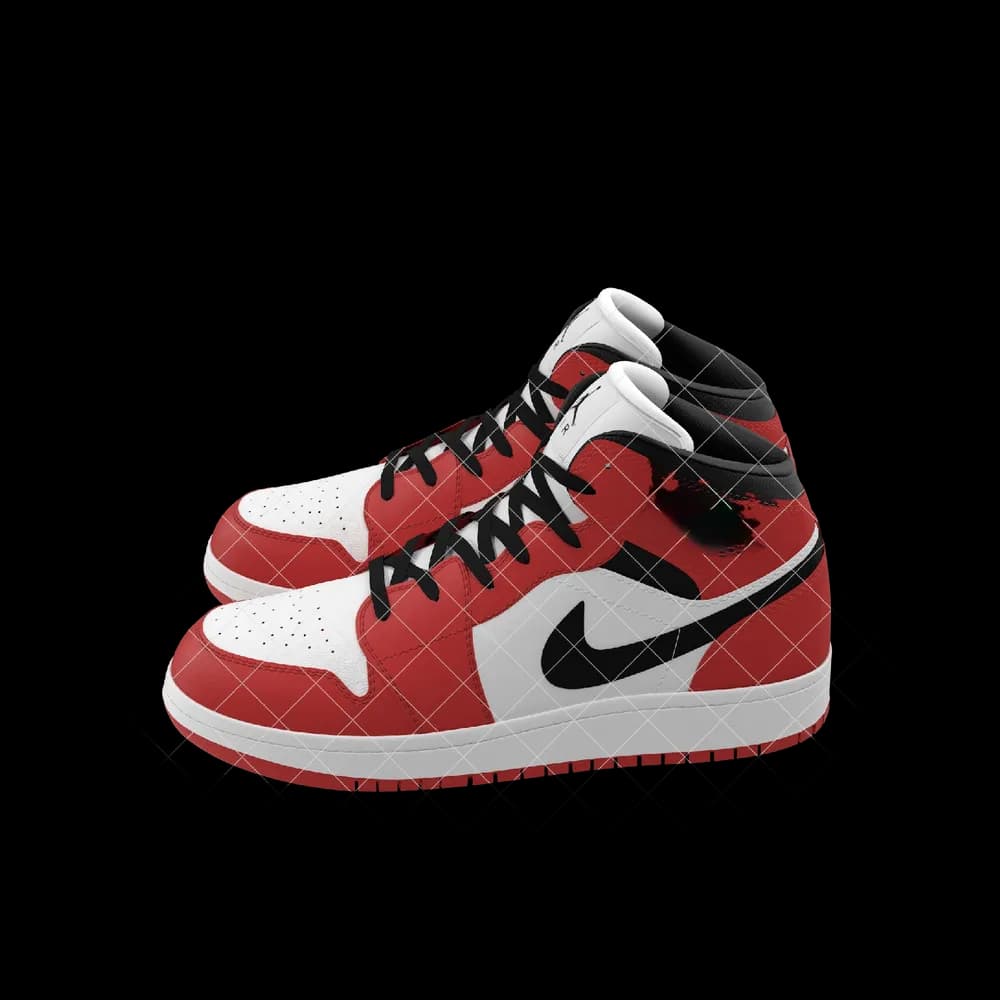 Nike Air Jordan 1 Red And Black thumbnail 2